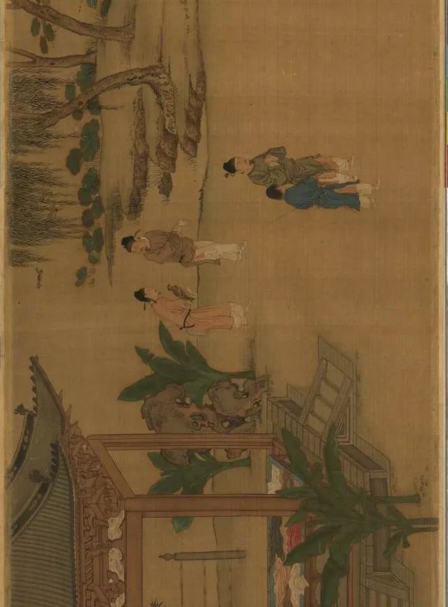 蔡京跋宋徽宗《唐十八學(xué)士圖》卷