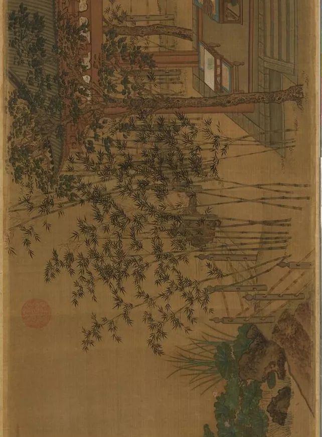 蔡京跋宋徽宗《唐十八學(xué)士圖》卷