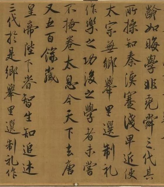 蔡京跋宋徽宗《唐十八學(xué)士圖》卷