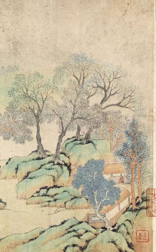錢杜《天池修褉圖》書法作品卷