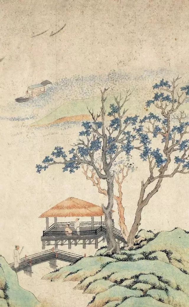 錢杜《天池修褉圖》書法作品卷