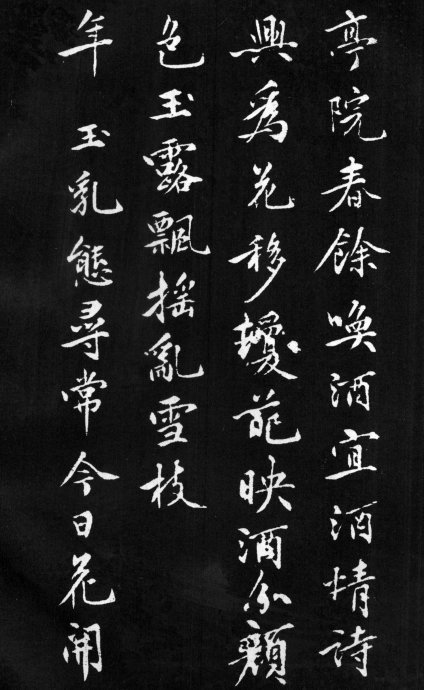 黃庭堅行楷《梨花詩》書法作品欣賞