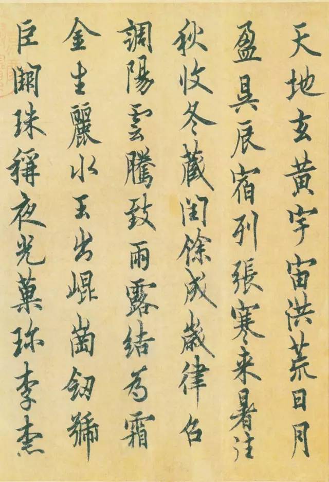 唐代歐陽詢《行書千字文》附跋文