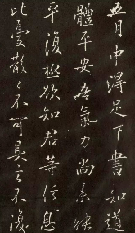 唐-歐陽詢行書作品《平安帖》亦稱《五月帖》