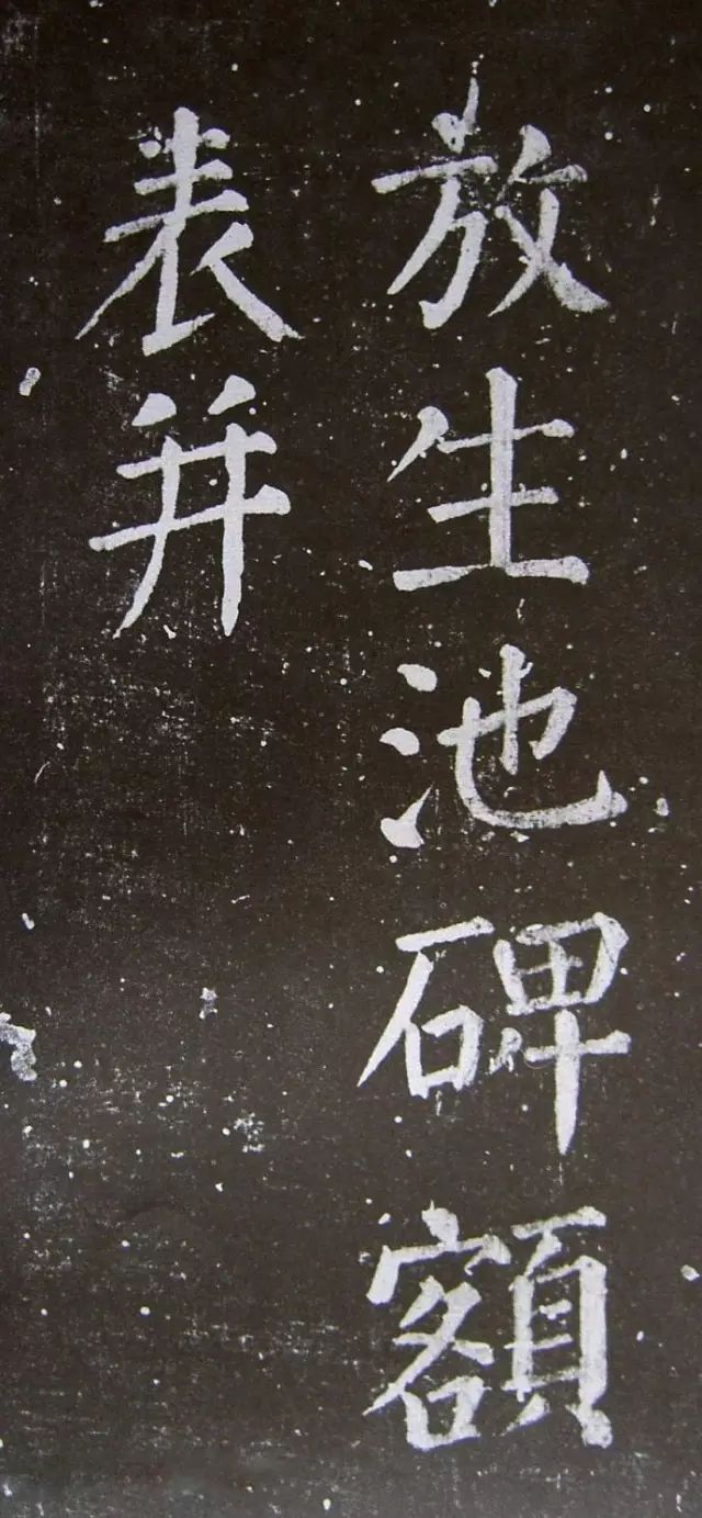 顏真卿楷書《乞御書題天下放生池碑額表》