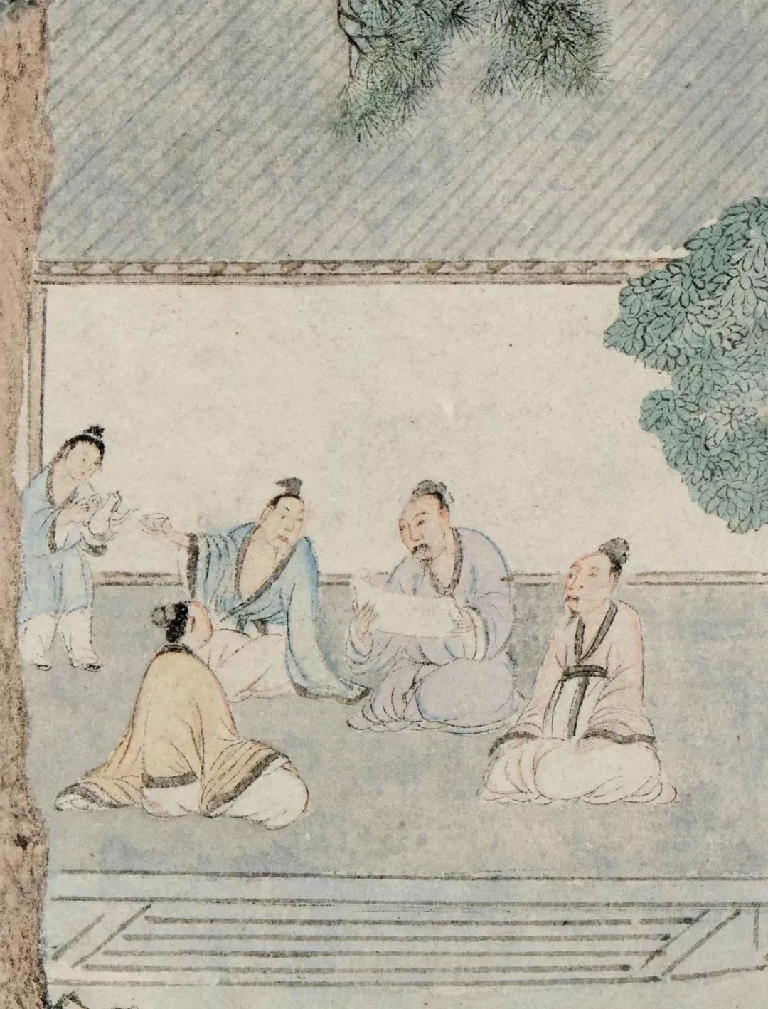 文徵明《溪堂?別圖》卷后16人題跋