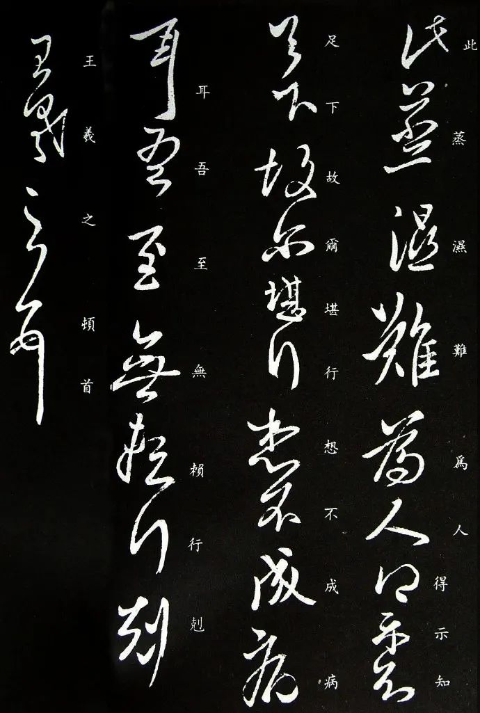 王羲之《蒸濕帖》草書作品欣賞 王羲之《蒸濕帖》草書作品欣賞