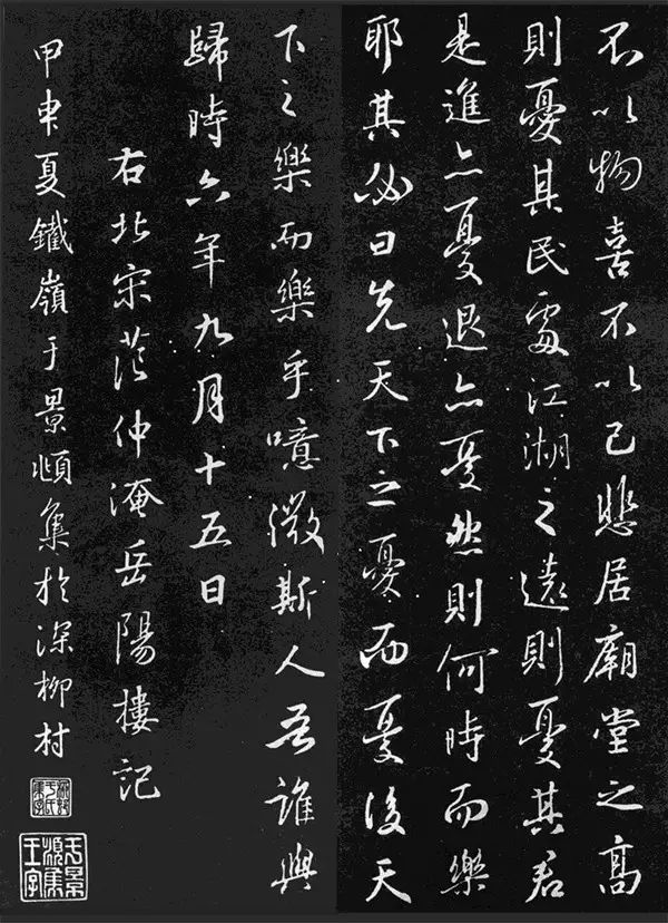 王羲之《岳陽樓記》欣賞