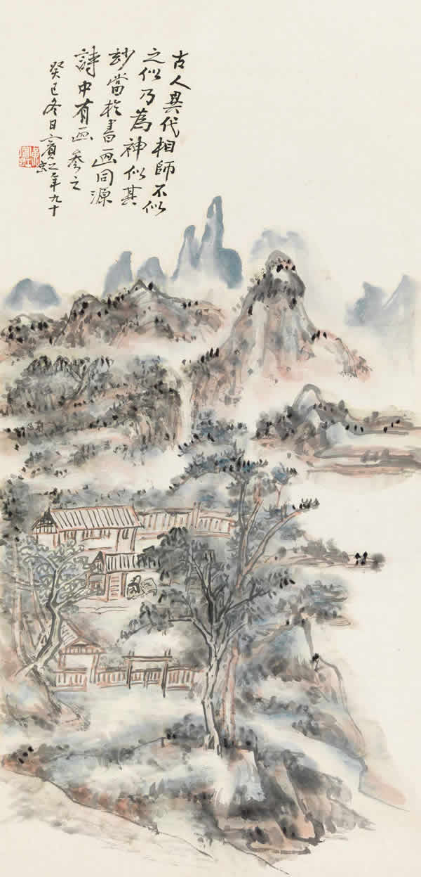 黃賓虹山水畫作品藝術解析 黃賓虹山水畫作品藝術解析