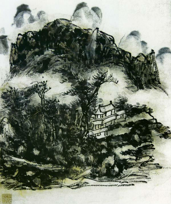 黃賓虹書畫作品賞析(圖6)