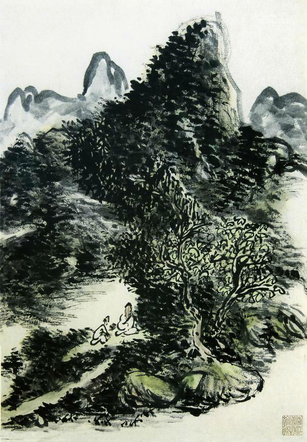 黃賓虹書畫作品賞析(圖7)