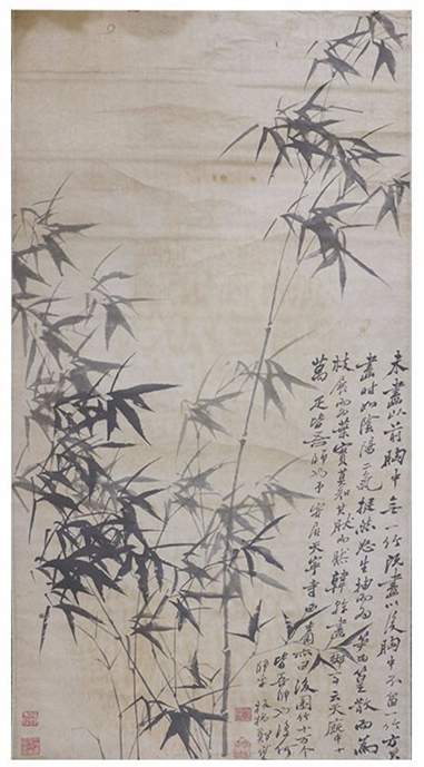 清鄭板橋墨竹圖作品欣賞