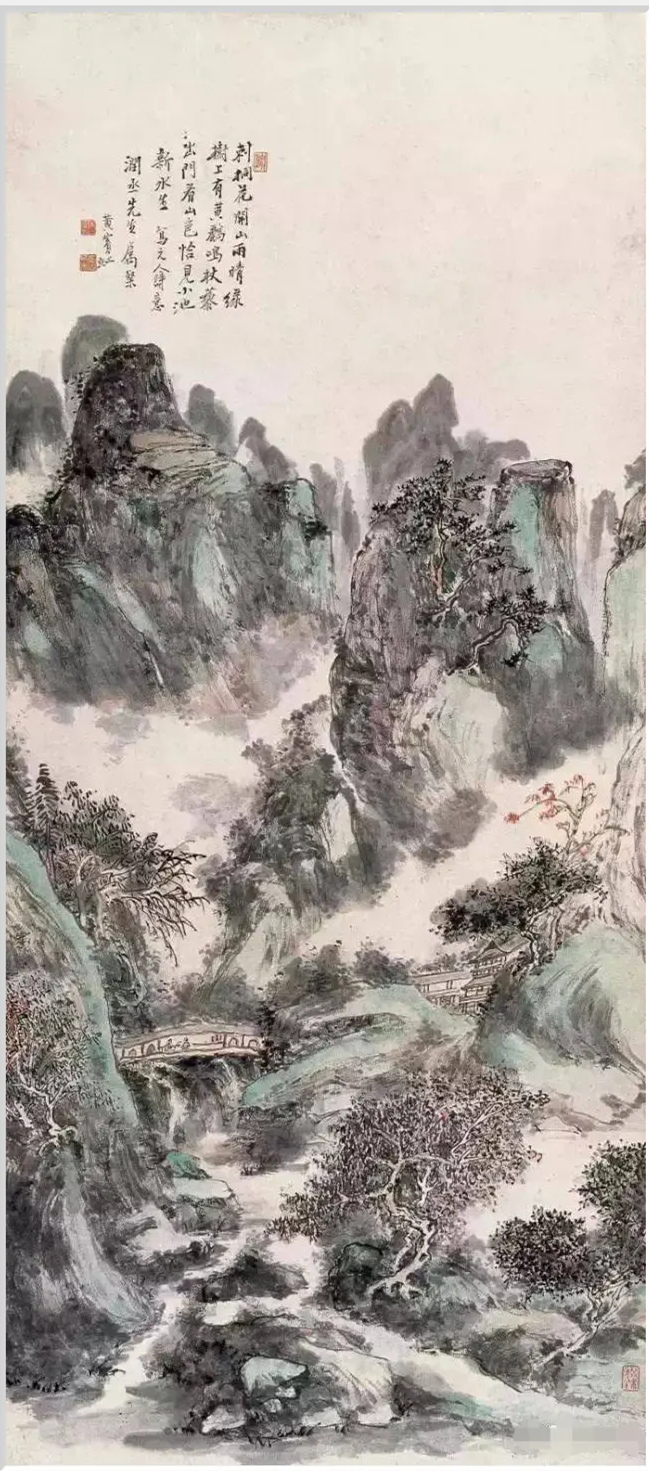 黃賓虹山水畫作品欣賞(圖8)