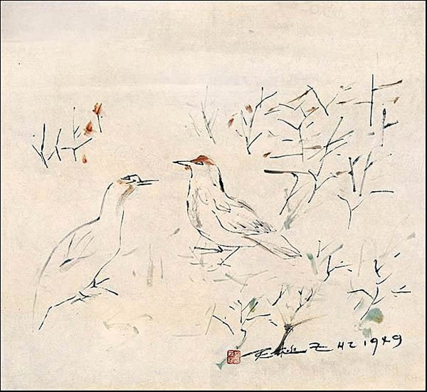 趙無極早期作品欣賞，趙無極抽象油畫早期作品(圖4)