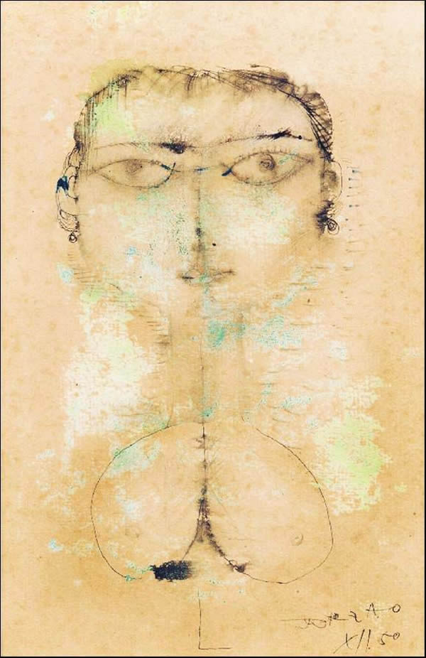 趙無極早期作品欣賞，趙無極抽象油畫早期作品(圖6)