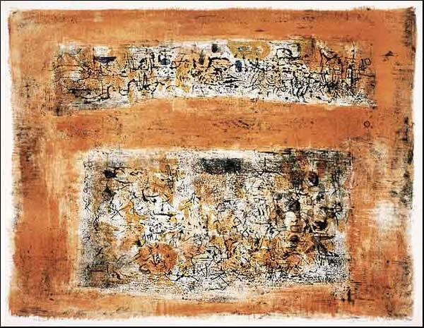 趙無極早期作品欣賞，趙無極抽象油畫早期作品(圖15)