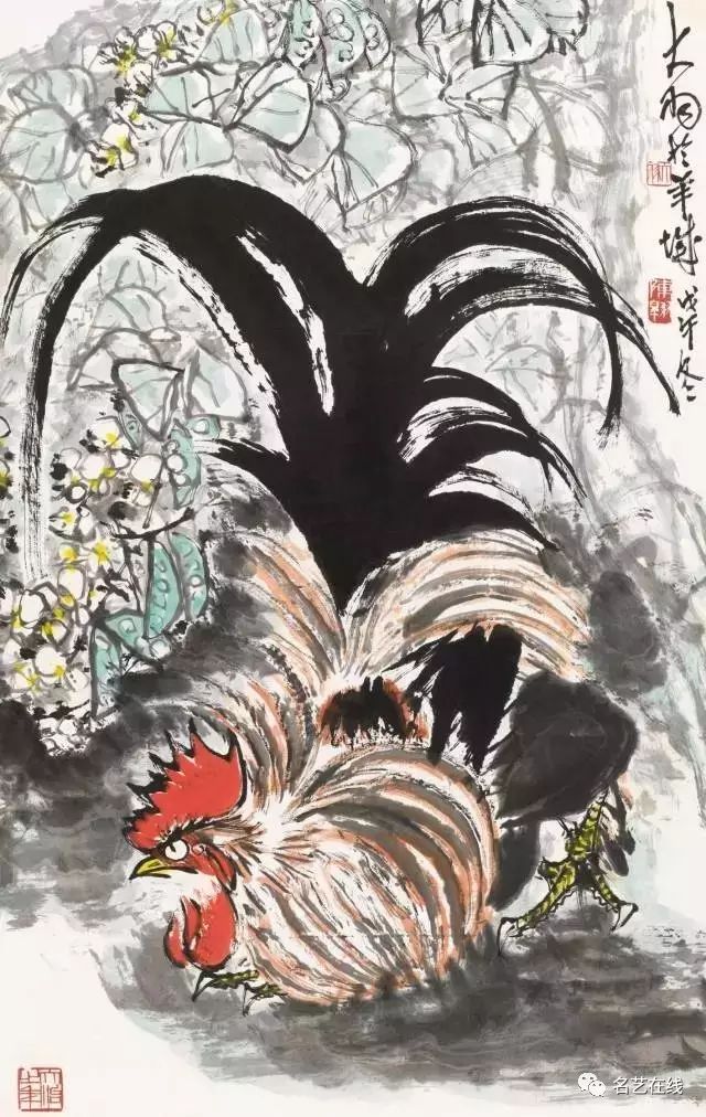 畫雞的著名畫家陳大羽國畫公雞作品欣賞(圖11)