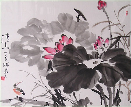 唐成泉花鳥畫作品