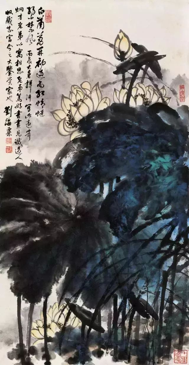 劉海粟作品圖片欣賞，劉海粟山水畫作品賞析