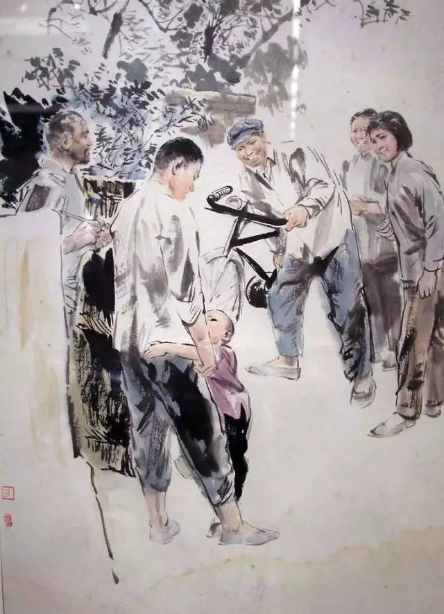 方增先國畫作品欣賞，方增先國畫人物精品(圖5)