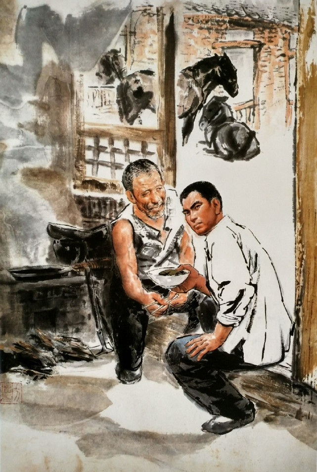 方增先國畫作品欣賞，方增先國畫人物精品(圖11)