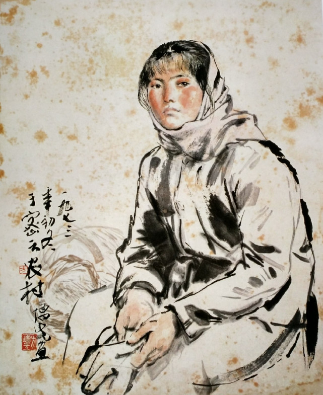方增先國畫作品欣賞，方增先國畫人物精品(圖12)