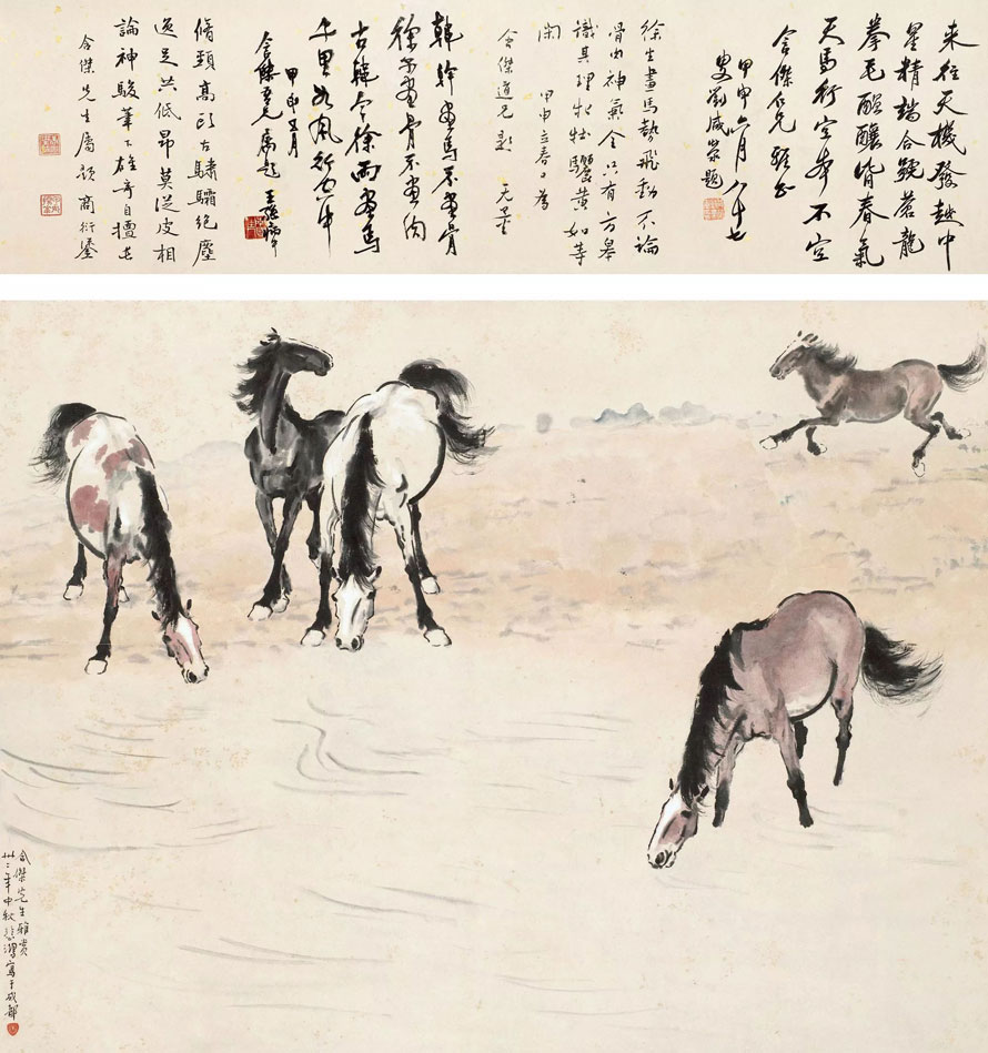 徐悲鴻最貴的國畫作品是哪幾幅(圖11)