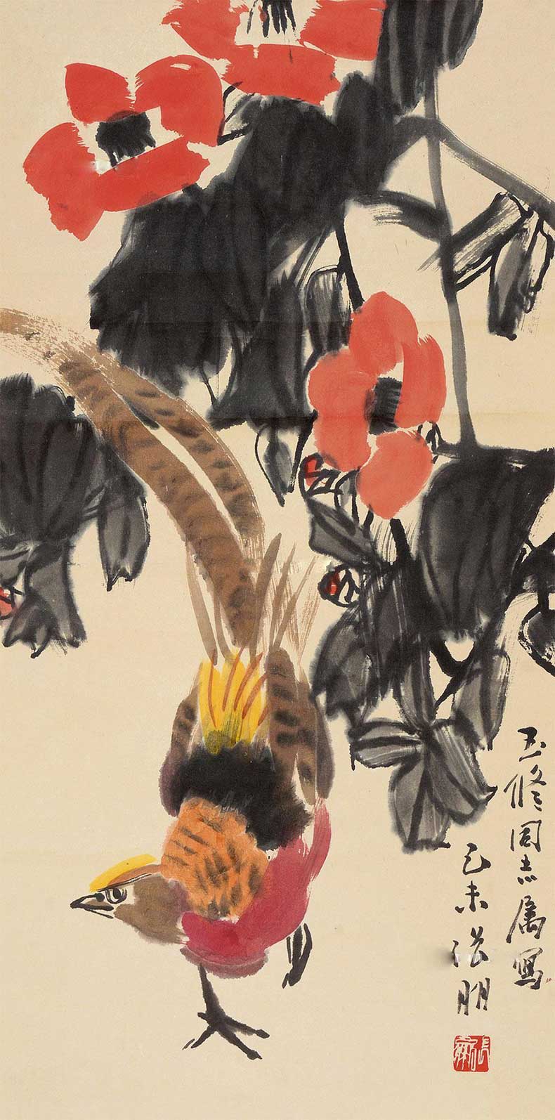張朋大寫意花鳥畫作品欣賞(圖2)