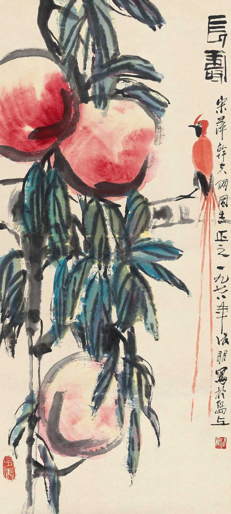 張朋大寫意花鳥畫作品欣賞(圖4)