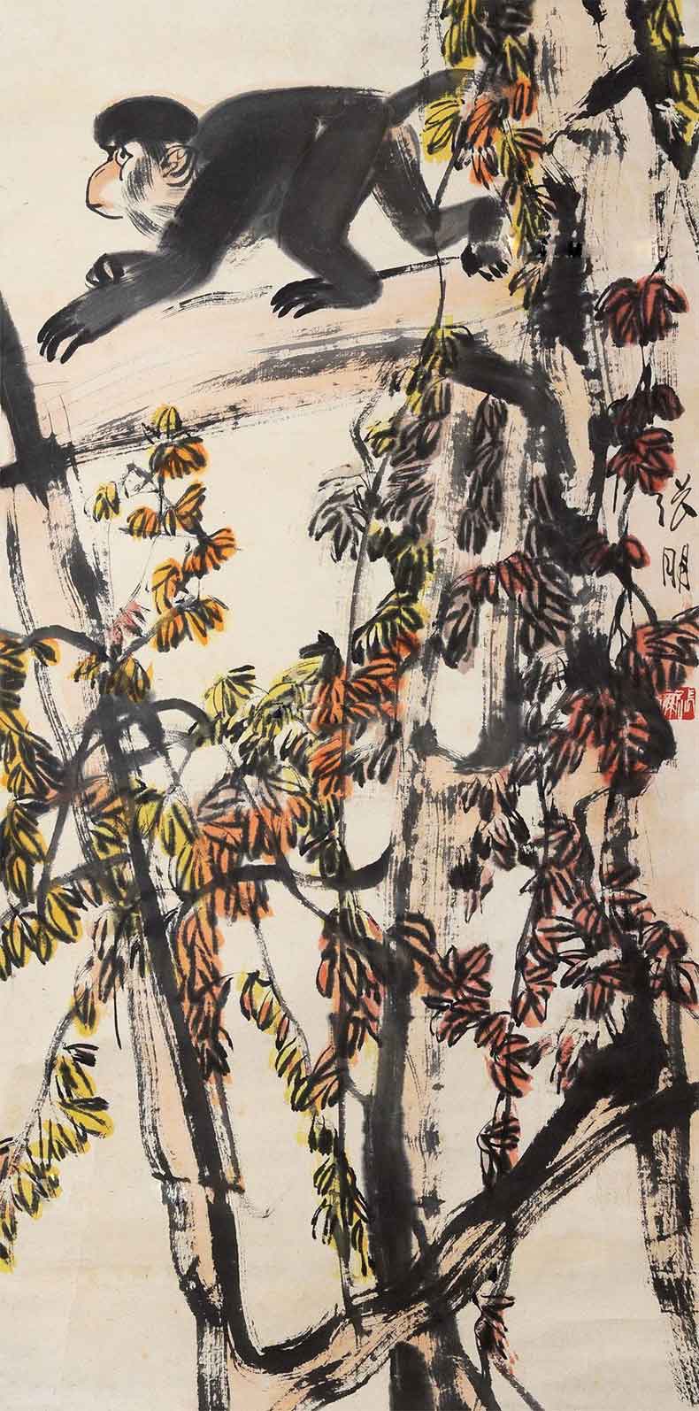張朋大寫意花鳥畫作品欣賞(圖5)