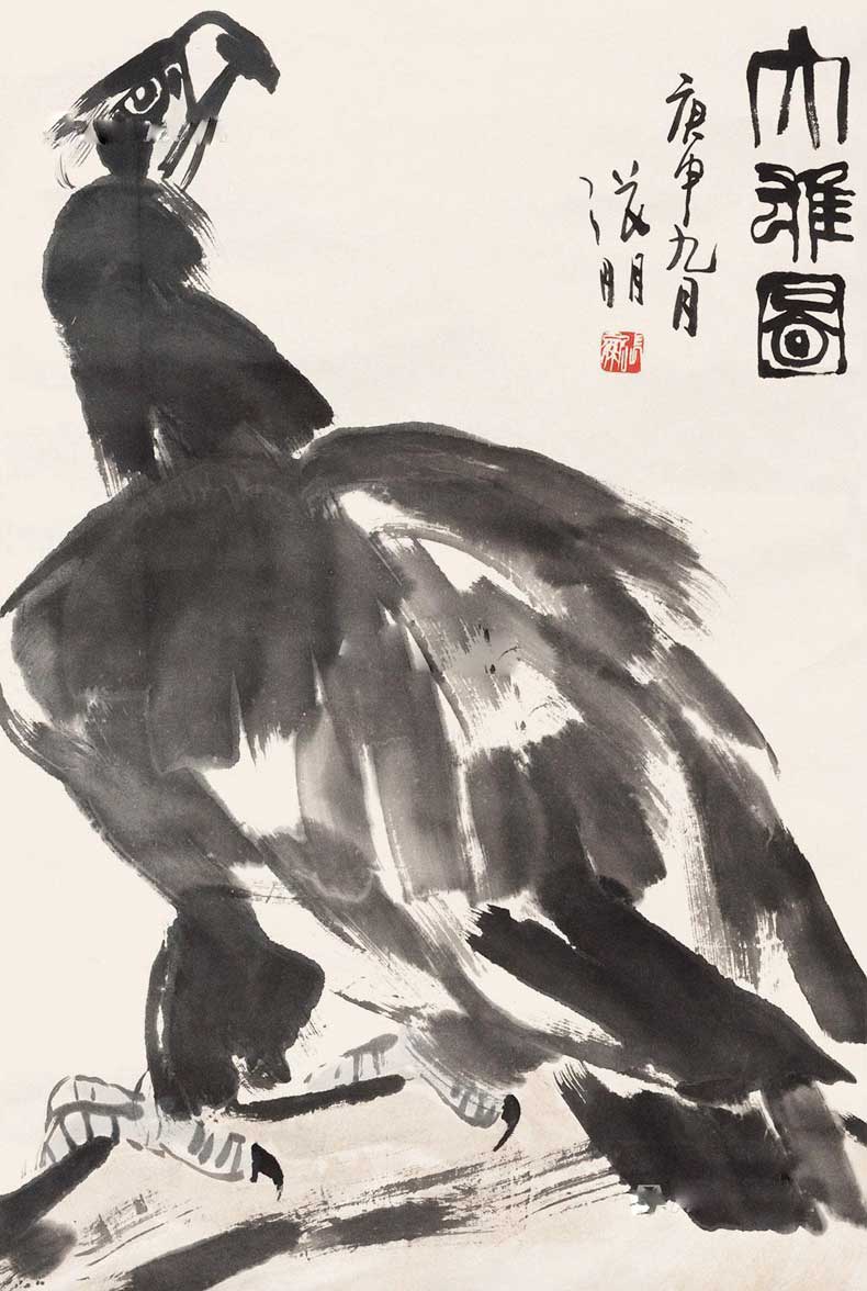 張朋大寫意花鳥畫作品欣賞(圖9)