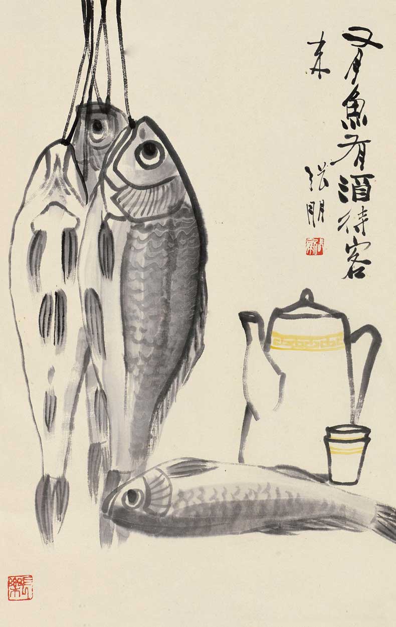 張朋大寫意花鳥畫作品欣賞(圖7)