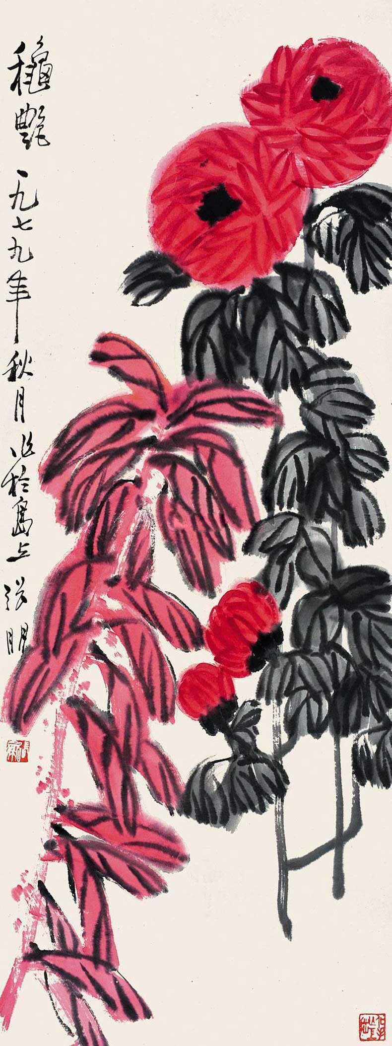 張朋大寫意花鳥畫作品欣賞(圖15)