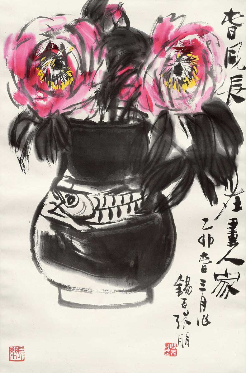 張朋大寫意花鳥畫作品欣賞(圖13)