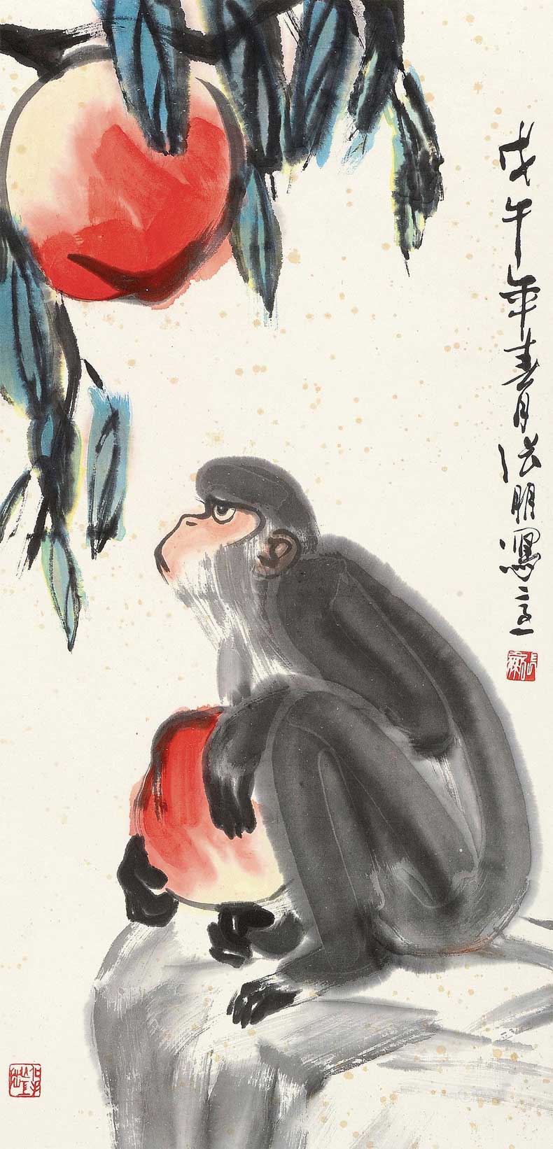 張朋大寫意花鳥畫作品欣賞(圖16)