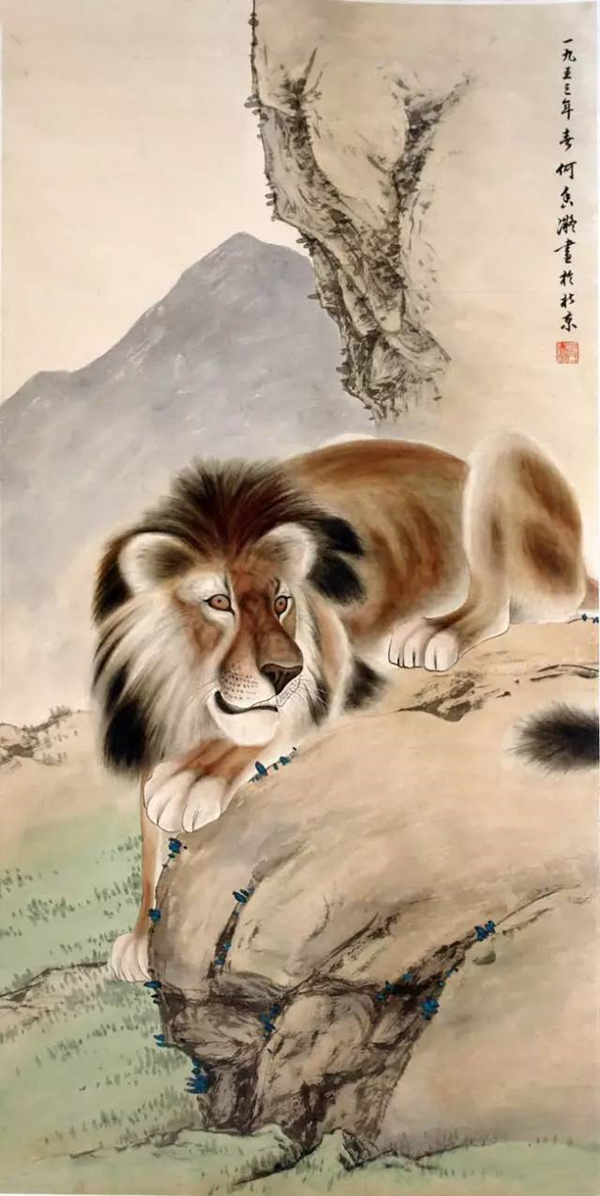 何香凝字畫作品欣賞