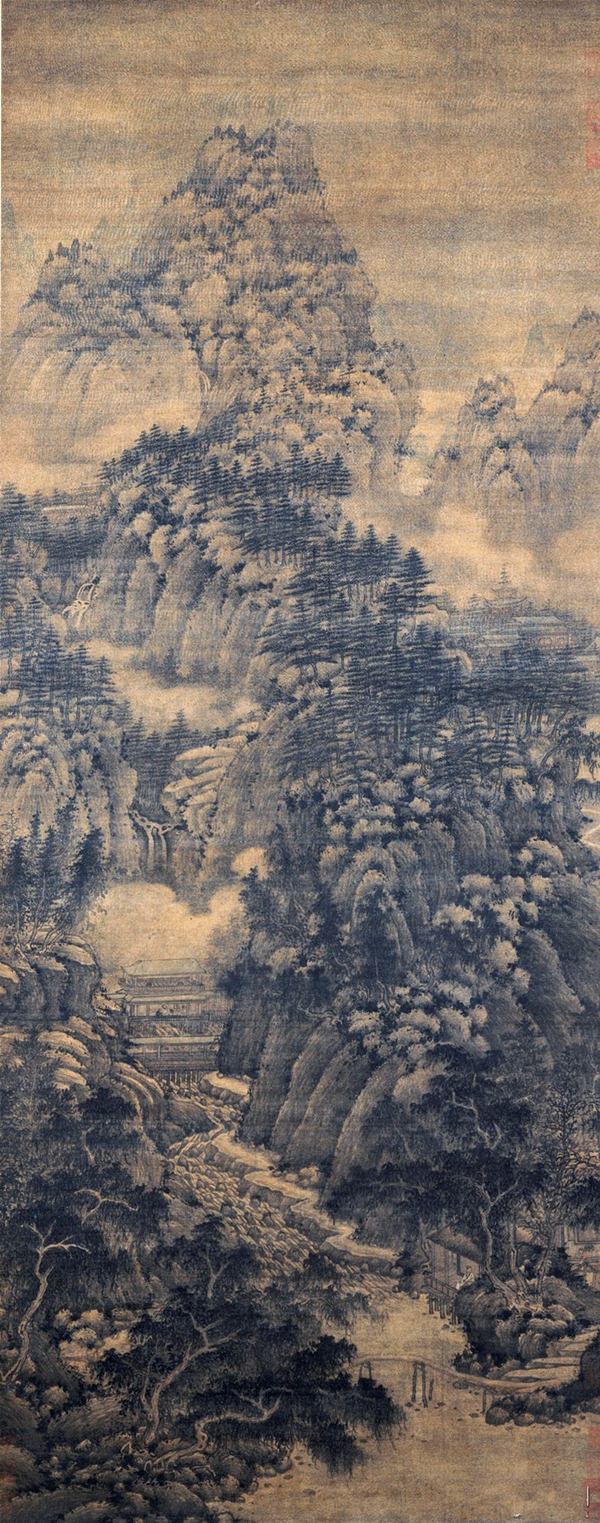 巨然山水畫萬壑松風(fēng)圖高清欣賞 巨然山水畫萬壑松風(fēng)圖高清欣賞