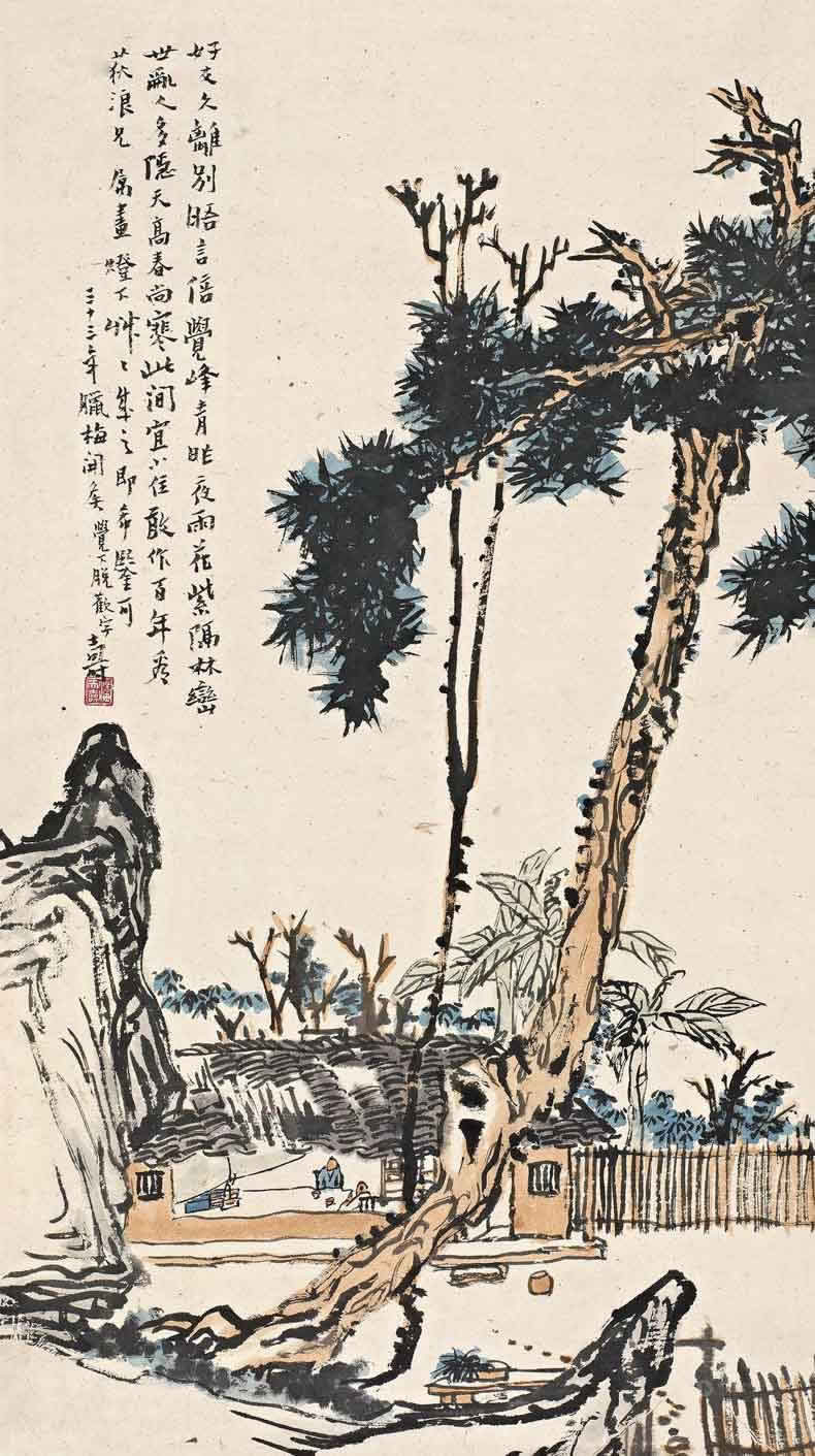 潘天壽字畫拍賣最貴的作品都有哪些?(圖15)