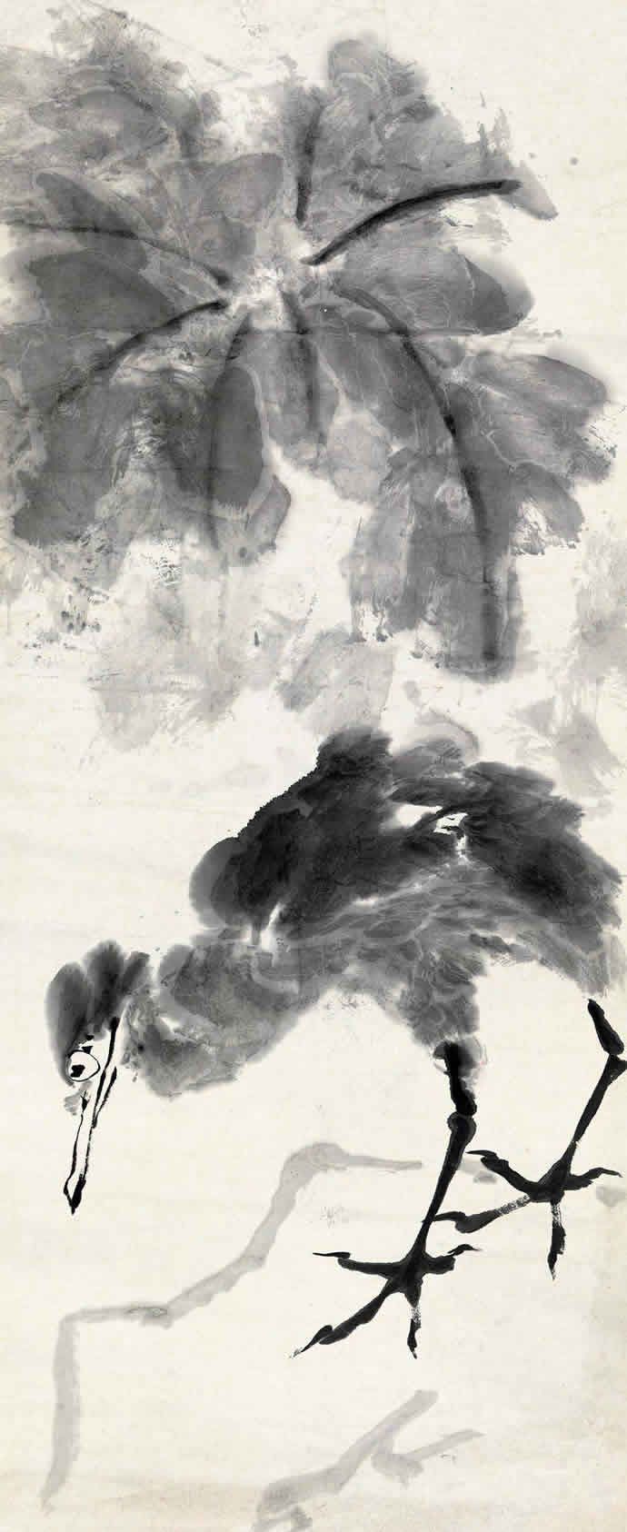 李苦禪國畫荷花作品圖片欣賞,李苦禪精品荷花圖