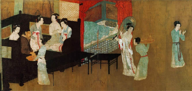 著名古代人物畫《韓熙載夜宴圖》欣賞