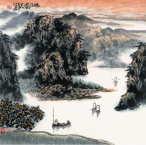 中國當代山水國畫名家作品欣賞
