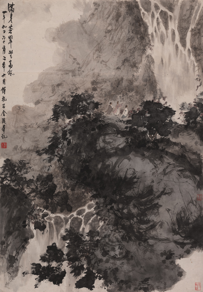 傅抱石書畫作品拍賣價格多少錢一平尺(圖4)