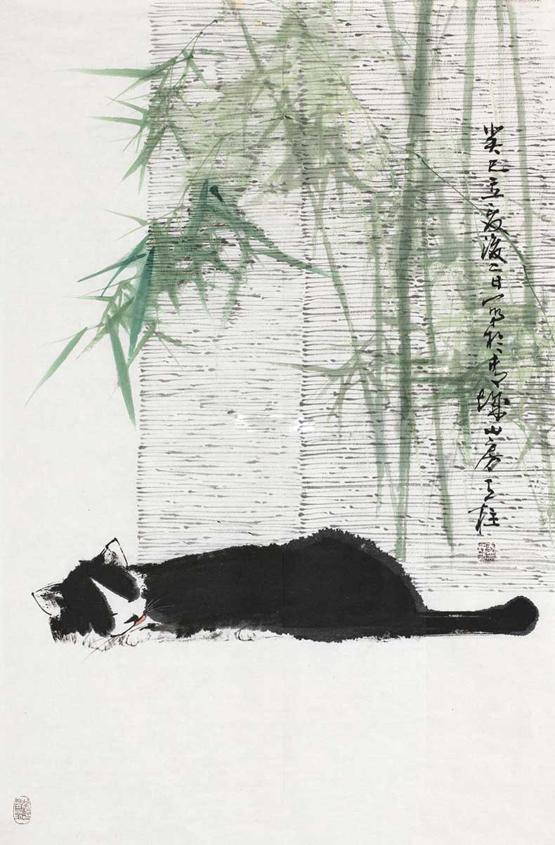 秦天柱花鳥畫作品欣賞