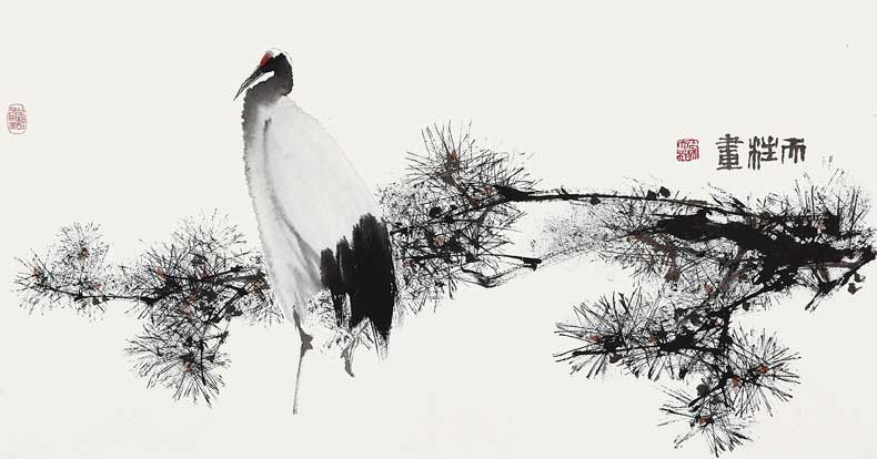 秦天柱花鳥畫作品欣賞