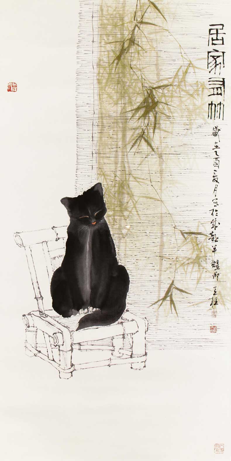 秦天柱花鳥畫作品欣賞