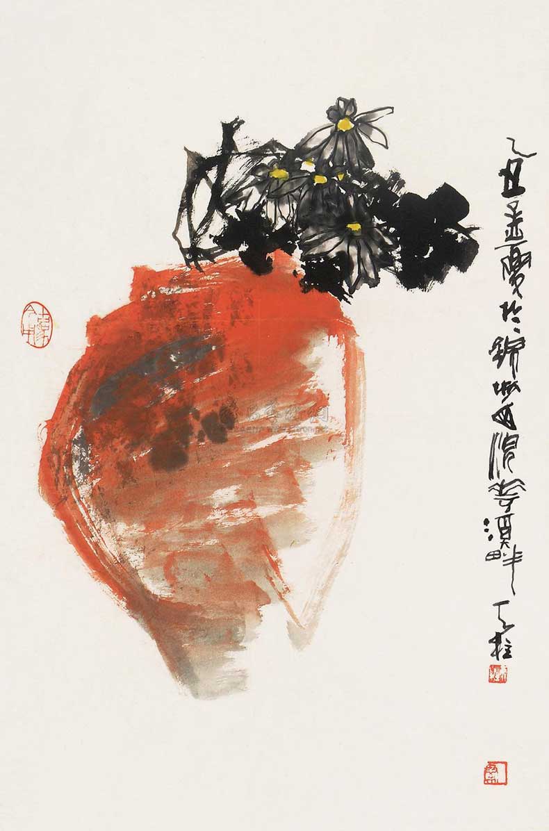 秦天柱花鳥畫作品欣賞