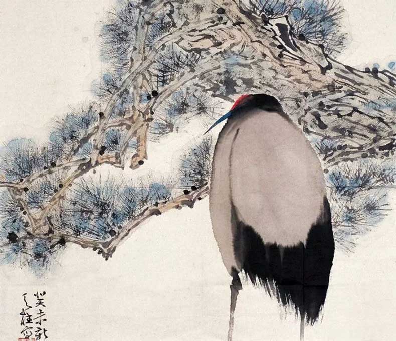 秦天柱花鳥畫作品欣賞