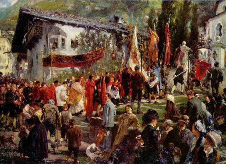 德國畫家門采爾油畫作品欣賞