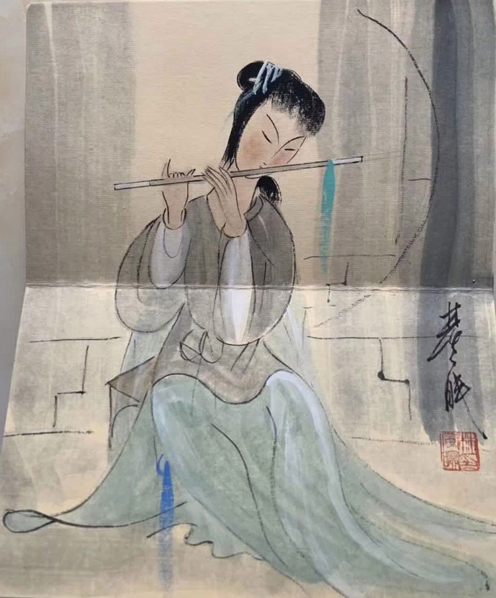 林風眠冊頁《八美圖》仕女畫集大成之作