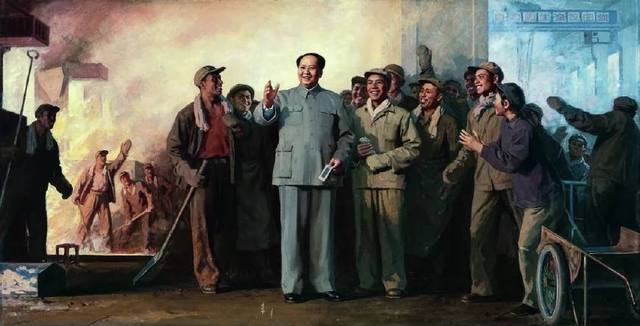 靳尚誼 毛主席視察上鋼三廠